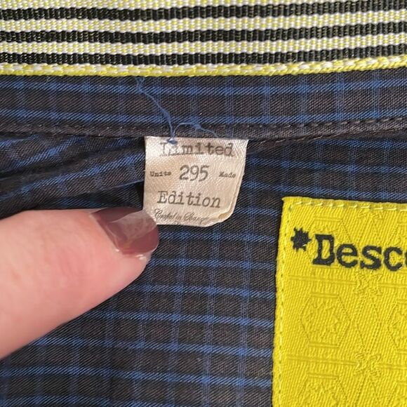 Descendant of Thieves Limited Edition Button Shirt 2XL Blue Plaid 1 of 295 Made - Picture 6 of 10